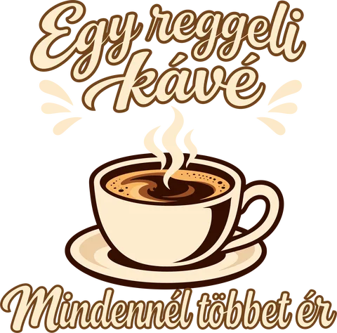 Egy reggeli kávé mindennél többet ér