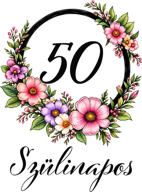 Virágos születésnap 50 éves