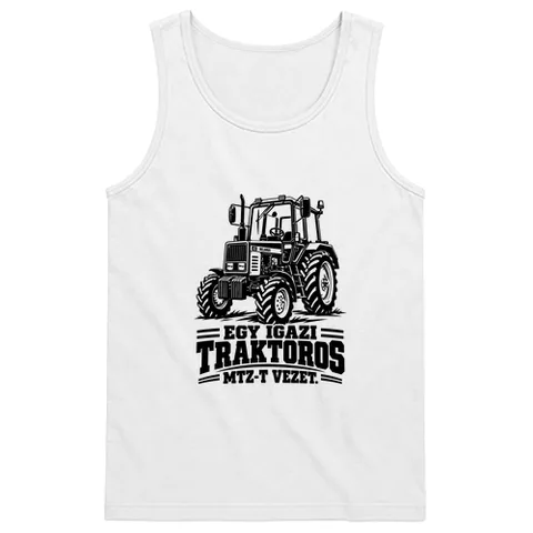 Egy igazi traktoros MTZ-t vezet