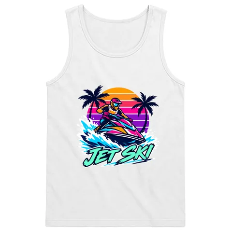 Jetskizés naplementében