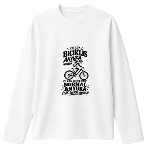 Menő biciklis anyuka