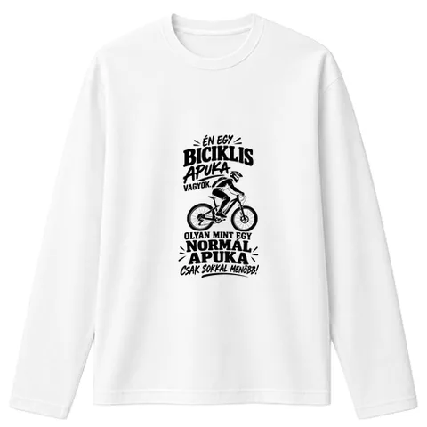 Menő biciklis apuka