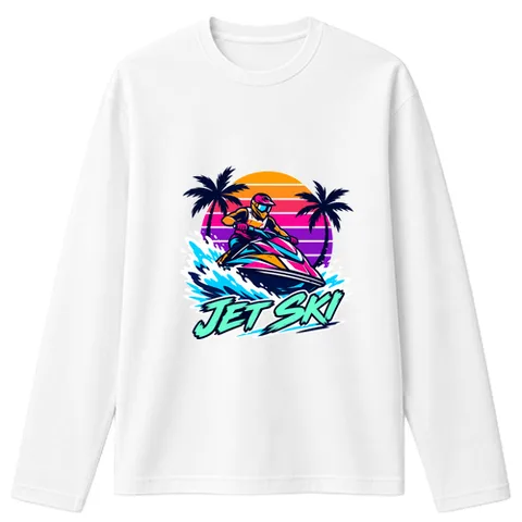 Jetskizés naplementében