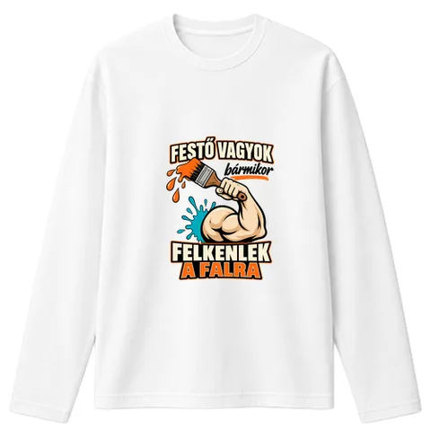 Festő vagyok, felkenlek a falra
