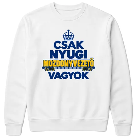 Nyugi mozdonyvezető vagyok!