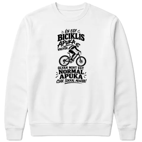 Menő biciklis apuka