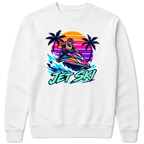 Jetskizés naplementében